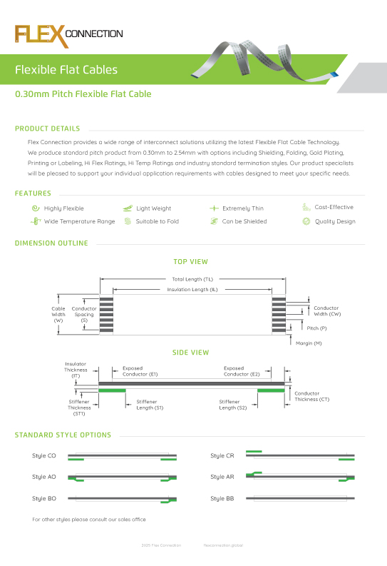 0.30mm Pitch Flexible Flat Cable thumbnail