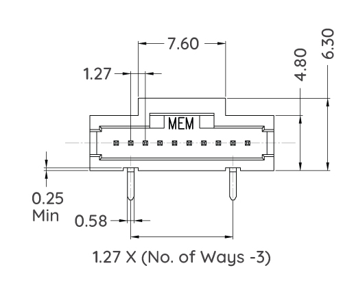 mpcbc-127-single-row-smt-right-angle-with-fixing-pin-do-front-view