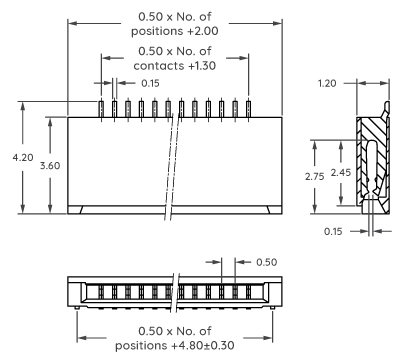 mpcbc-ffc-mf-series-0-50mm-pitch-ffc-fpc-1-20mm-high-lif-connector-do-top-side-front-view