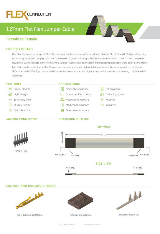 1.27mm Female to Female thumbnail