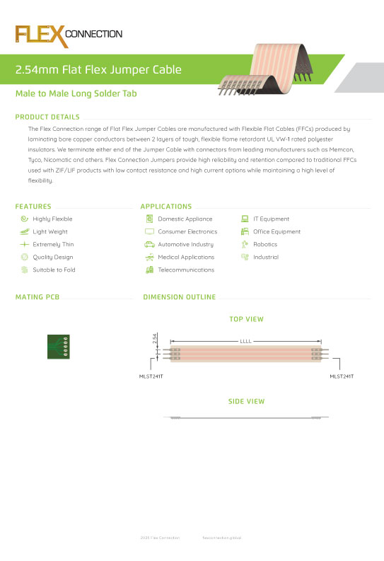 Male to Male Long Solder Tab thumbnail